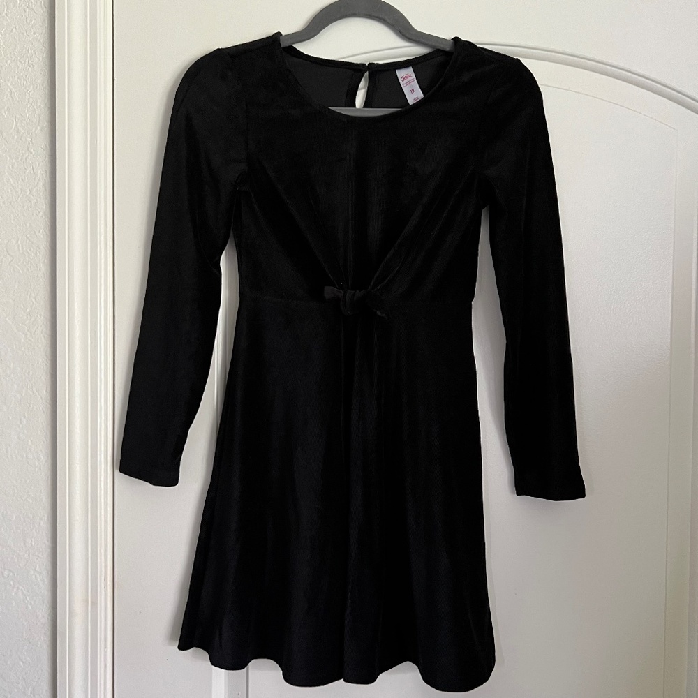 Justice for Girls Velvet Long Sleeve Dress